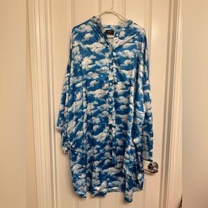 NWT Dressed in LALA Oversized Cloud Printed Tunic